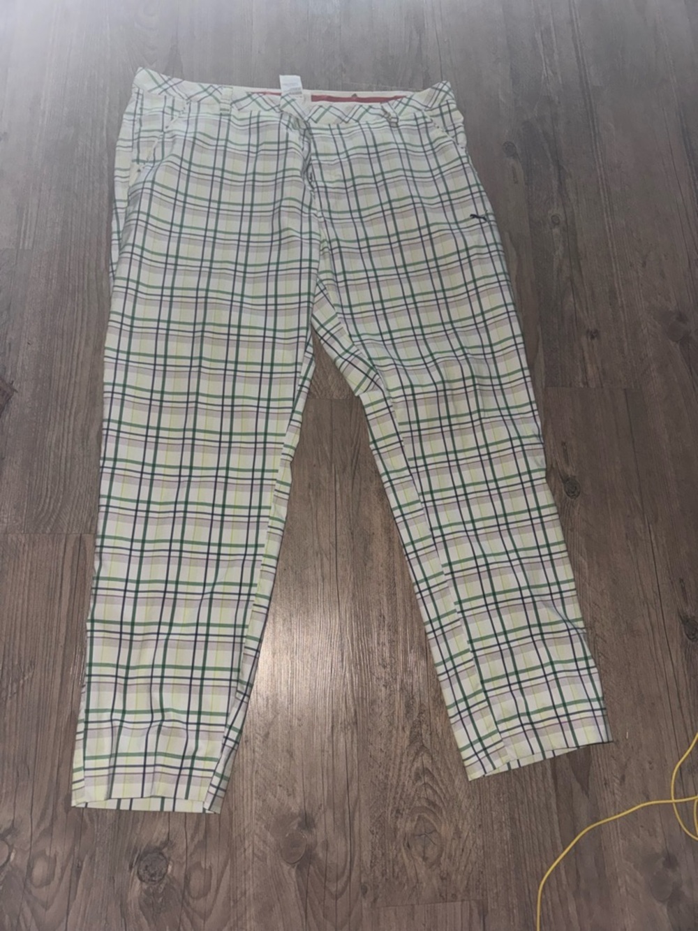 Puma Men’s Plaid Golf Pants Sz-40x32